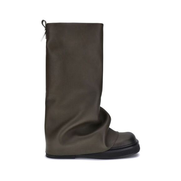 The Attico Brown Calf Leather Bos Taurus Ankle Women's Boots